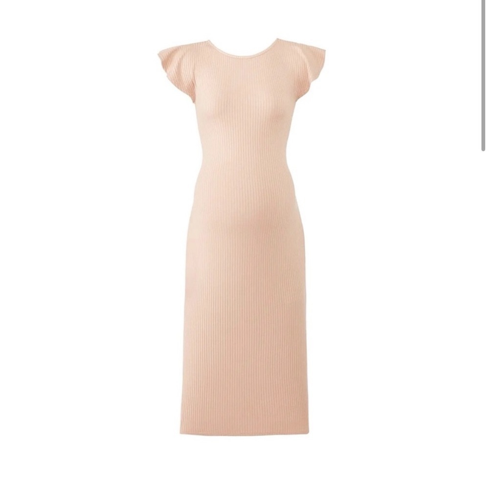 Rachel Pally Rib White Allegra Sheath Dress Size Small
